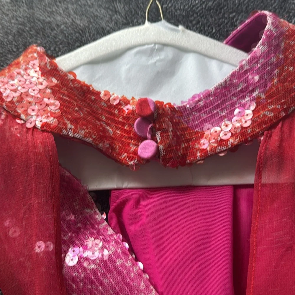 Lodi Layered Silk & Sequin Maxi Dress By Silvia Tcherassi - Picture 9 of 12
